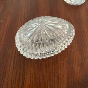 Gorham Chantilly‎ Crystal Egg Trinket Jewelry Box Medium Lead Germany